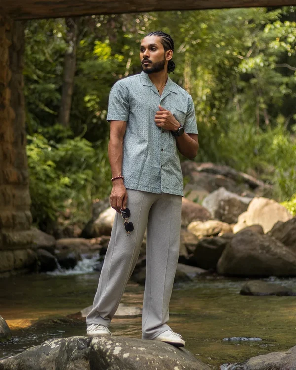 Urban Grid Style Shirt