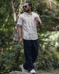 Signature Grid Pattern Shirt