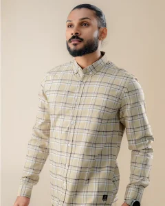 Golden Yellow Checked Shirt