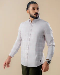 PastelWeave Check Shirt