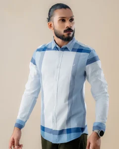 Skyline Plaid Classic Stripe Shirt