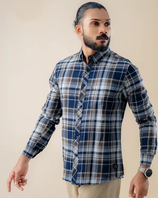 BlueAxis Check Shirt