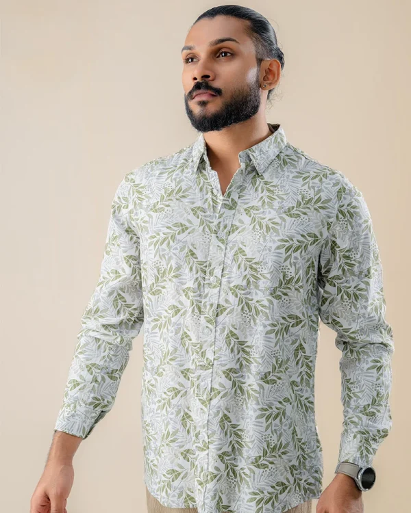 Sage Forest Premium Cotton Shirt