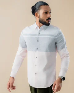 RoseMist Premium Striped Shirt