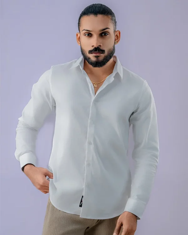 Classic White Smart Casual Shirt