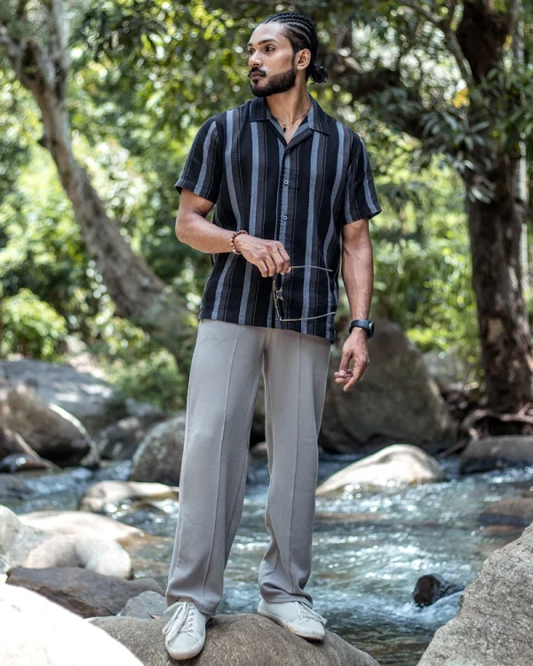 Midnight Onyx Leaf Shirt