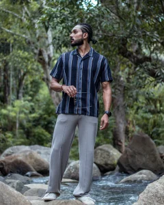 Earthline Linear Motif Shirt