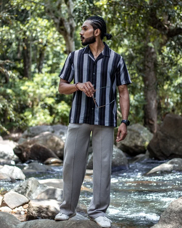 Oceanic Teal Mosaic Shirt