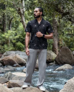 Onyx Bloom Floral Shirt