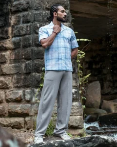 The Skyward Popcorn Check Shirt