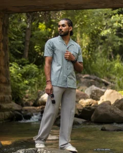 Midnight Dahlia Casual Shirt