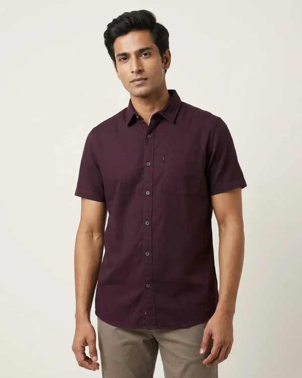 Deep Plum Royale Short Sleeve