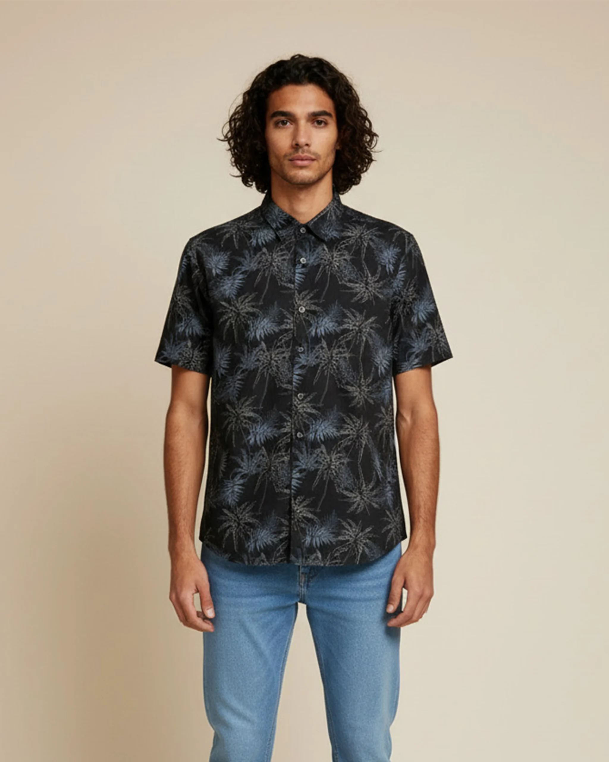 Midnight Palm Print 1 Midnight Palm Print