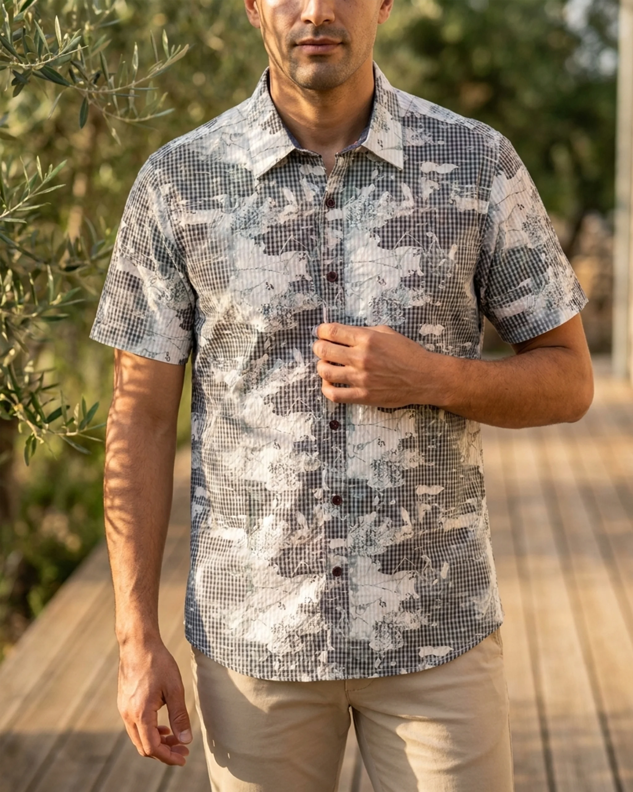 Urban Abstract Grid Shirt 2 Urban Abstract Grid Shirt - Image 2